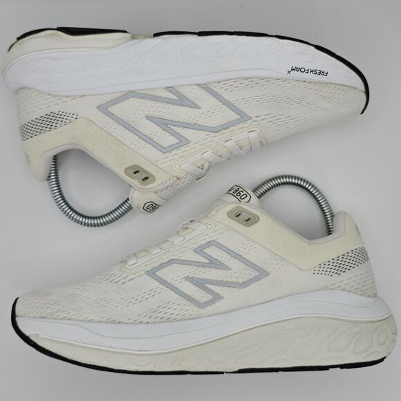 New Balance Fresh Foam x 860 v14 White Sea Salt Black Womens 6 B Running Shoes - Picture 6 of 11